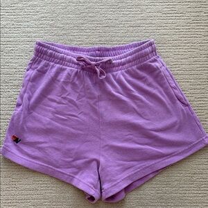 Aviator Nation  Women's Lavender Athletic Shorts